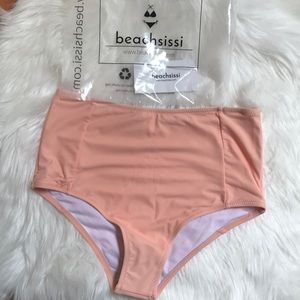 Peach High Waisted Bikini Bottom